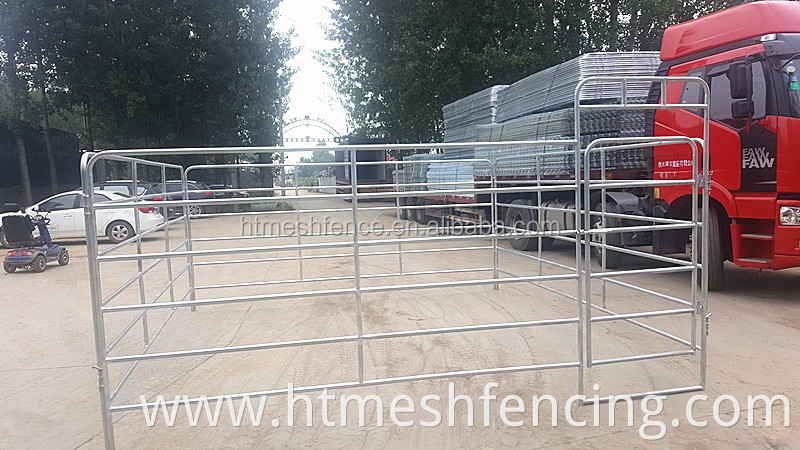 Economic Sheep Yard 1m High 2.9m Long 7 Rails Round or Oval Pipe Panel With New Foot Design